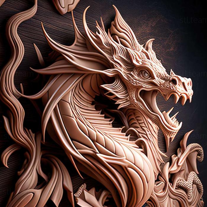 3D model dragon (STL)